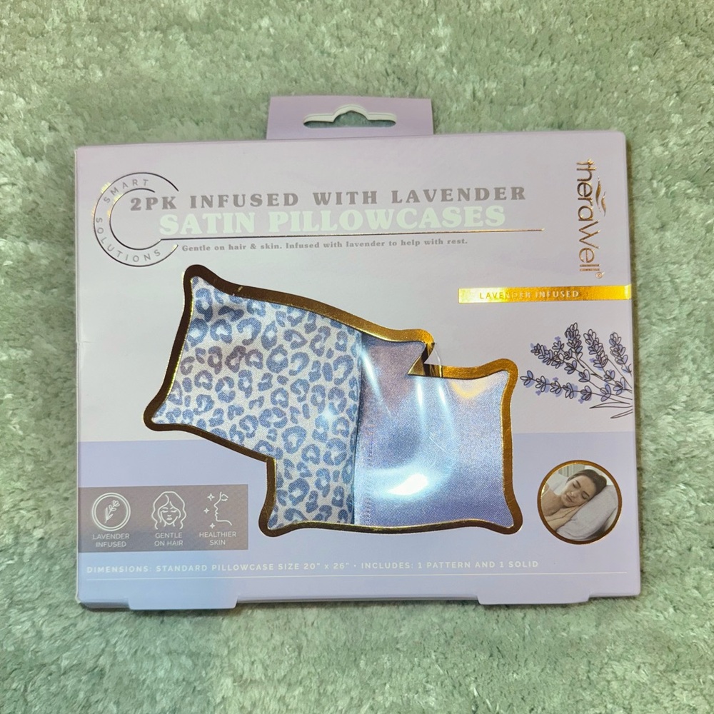 ⭐️NEW⭐️ THERAWELL 2PK Satin Pillowcases